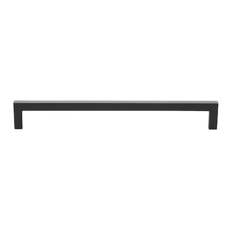 Gliderite Hardware 12-5/8 in. Center to Center Solid Square Bar Pull Matte Black 21683-320-MB-1